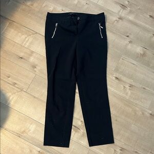 Dynamite Black Straight Leg Pants with Silver Accents